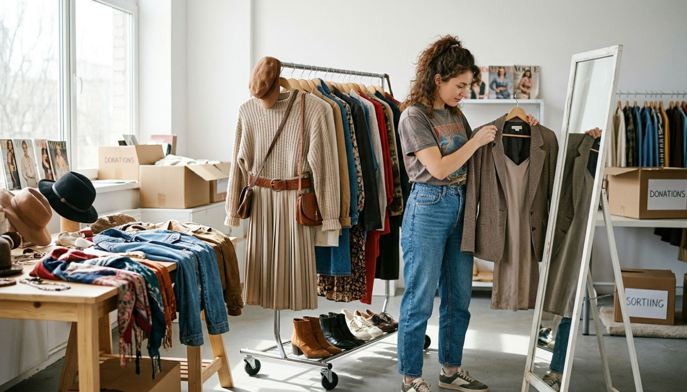 Création de tenues complètes avec des articles de seconde main